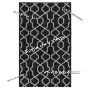 Безворсовый ковер дизайн 89 черный