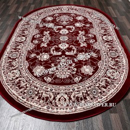 Турецкий Ковер Для гостиной дизайн 80 красный Овал