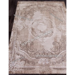 Турецкий Ковер Для Гостиной Дизайн 04 Бежево-Коричневый Прямоугольный