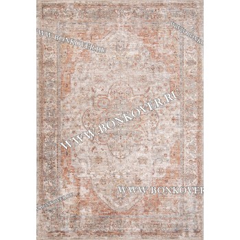 Ковер турецкий комнатный дизайн 70 Терракотовый Лофт