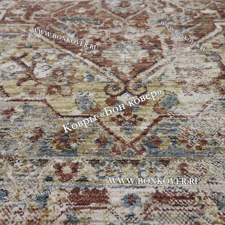 Ковер турецкий комнатный дизайн 75 Терракотовый Лофт