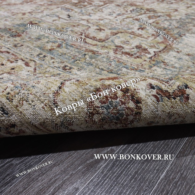 Ковер турецкий комнатный дизайн 75 Терракотовый Лофт