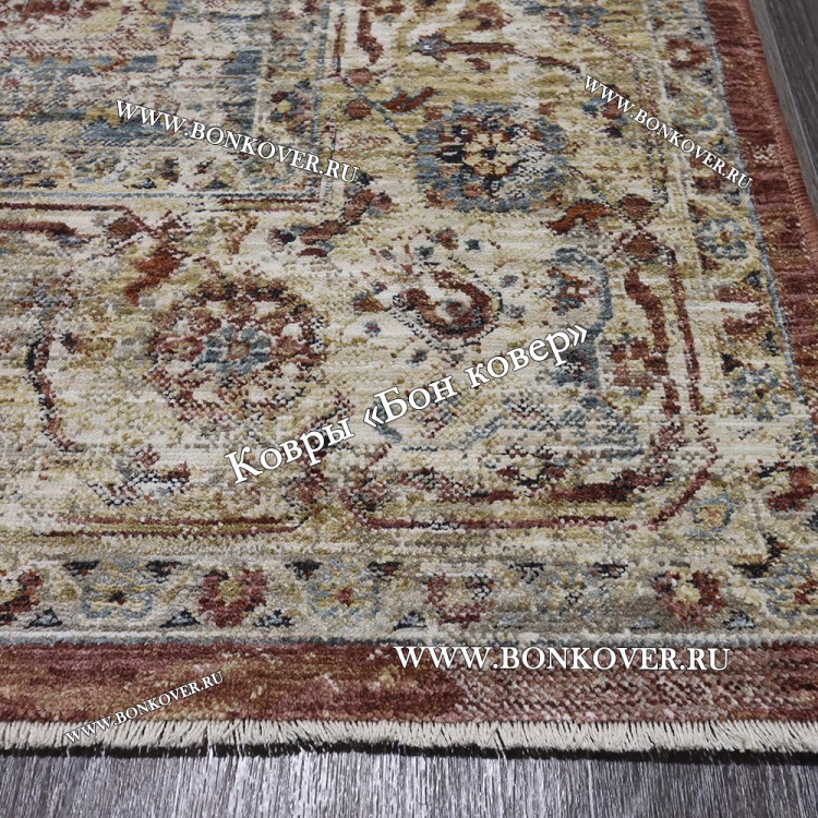 Ковер турецкий комнатный дизайн 75 Терракотовый Лофт